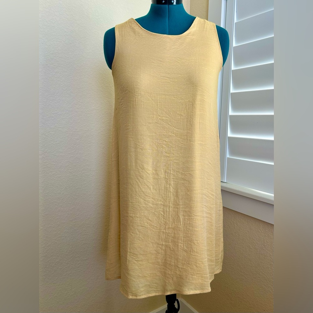 Keren Hart  Yellow Keyhole Sleeveless A-Line Cocktail Dress Women's Size M
